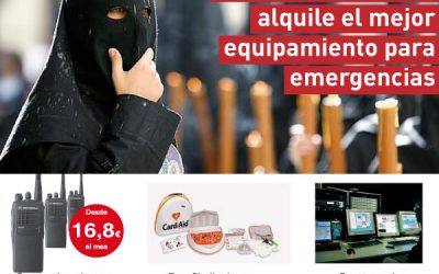 ¿Planificando la Semana Santa? Refuerza tus equipos de emergencias con el servicio de alquiler de Juma